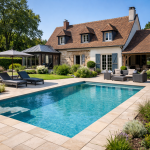 projet de piscine à Rambouillet (visuel IA)