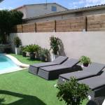 Mur en cloture en bois