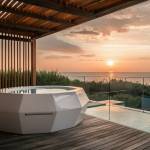 Spa sur terrasse à Deauville