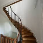 escalier tournant rénové 