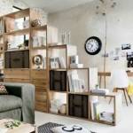 Bibliothèque de séparation Source Elle décoration et Pinterest