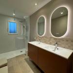 Revêtement de sol de salle de bain en carrelage imitation pierre naturelle - Cholet 49