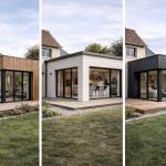 Extension de maison avec différents matériaux à Francheville 69340