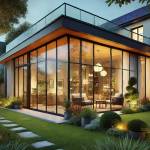 Une jolie véranda avec toit terrasse