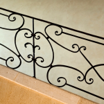 Rampe d'escalier en fer