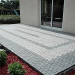 Terrasse en pavés drainants
