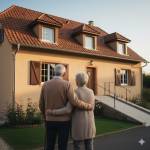 Illustration IA - Maison personnes agées