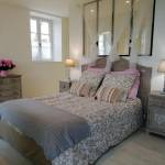 chambre parentale avec verrière entre espace nuit et salle d'eau