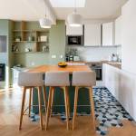 sol cuisine carrelage et bois