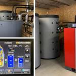 Chaudière à bûchettes compressées