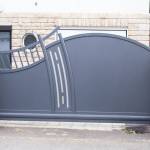 Portail aluminium autoportant