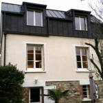 Surélévation d'une maison dans les Yvelines façade jardin