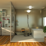 Verrière chambre salle de bain