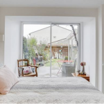 transformation d'un garage en chambre lumineuse