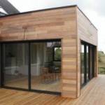 Extension en bois moderne