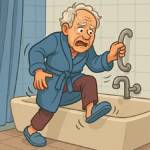 Personne à mobilité réduite en difficulté dans l'usage de la salle de bain - Bourg-en-Bresse 01