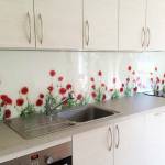 Crédence en verre design coquelicoits