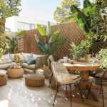 Terrasse avec brise-vue