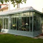 Véranda victorienne grise