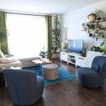 salon fleuri et velours - La Maison Des Travaux Vannes Auray Carnac