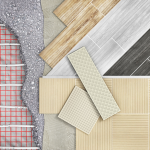 Chauffage au sol dans la salle de bain