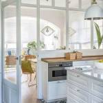 Verrière blanche de cuisine