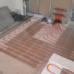 installation d'un chauffage au sol
