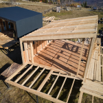 Une ossature en bois pour une extension de maison