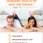 Flyer courtier en travaux