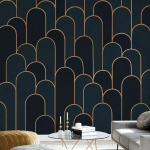 Papier peint géométrique pour une décoration années 20, Photowall