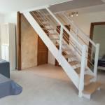 Escalier droit en bois