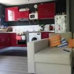 Cuisine ouverte sur le salon dans un petit appartement - Bouc-Bel-Air (13)