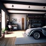 Une chambre aménagée dans un ancien garage de maison