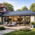 Toiture en zinc extension de maison à Deauville