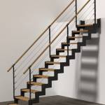 escalier à crémaillère nouvellement installé