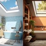 Aménagement d'une salle de bain sous les combles - Designed by freepik