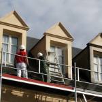 Un ravalement de façade en cours à Tours.