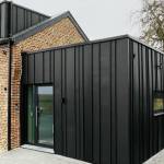 Bardage extension maison zinc