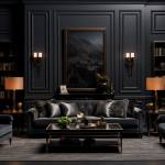 décoration maison en noir