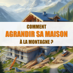 extension maison Chamonix, extension maison montagne haute-savoie, projet travaux en pente, surélévation bois montagne, aménagement terrain difficile