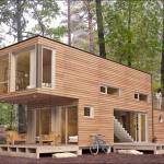 maison container habillée de bois