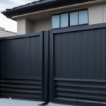 Génération 3D d'un portail devant une maison 6