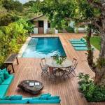 Aménagement contours de piscine avec salon de jardin - Bouc-Bel-Air 13