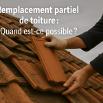 Remplacement partiel de toiture muret