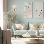 Salon vert pastel