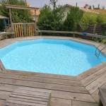 Piscine semi-enterrée à Montgeron