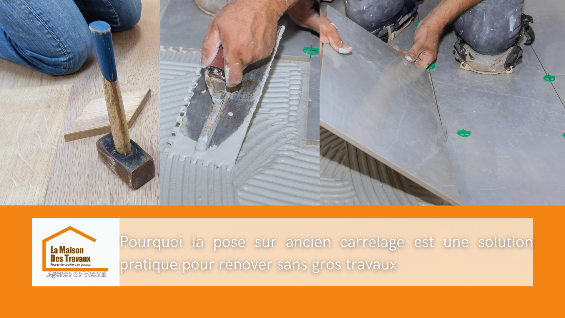 La pose sur ancien carrelage est une solution pratique pour rénover rapidement et durablement votre intérieur.