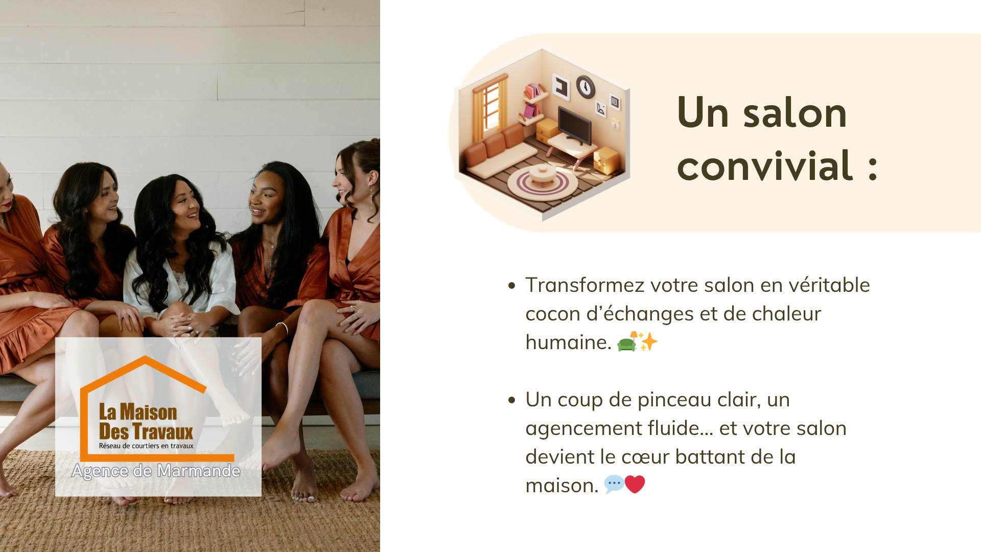 Créez un intérieur à votre image avec les courtiers de Marmande : des espaces fonctionnels, élégants et pensés pour la vie à plusieurs.