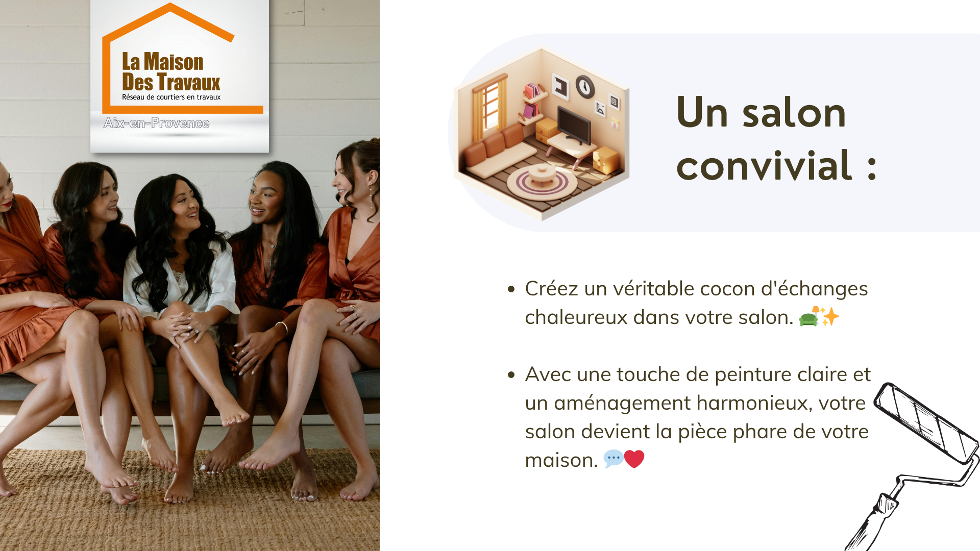 Transformez votre salon en cocon d’échanges chaleureux grâce à une peinture claire et un agencement harmonieux.