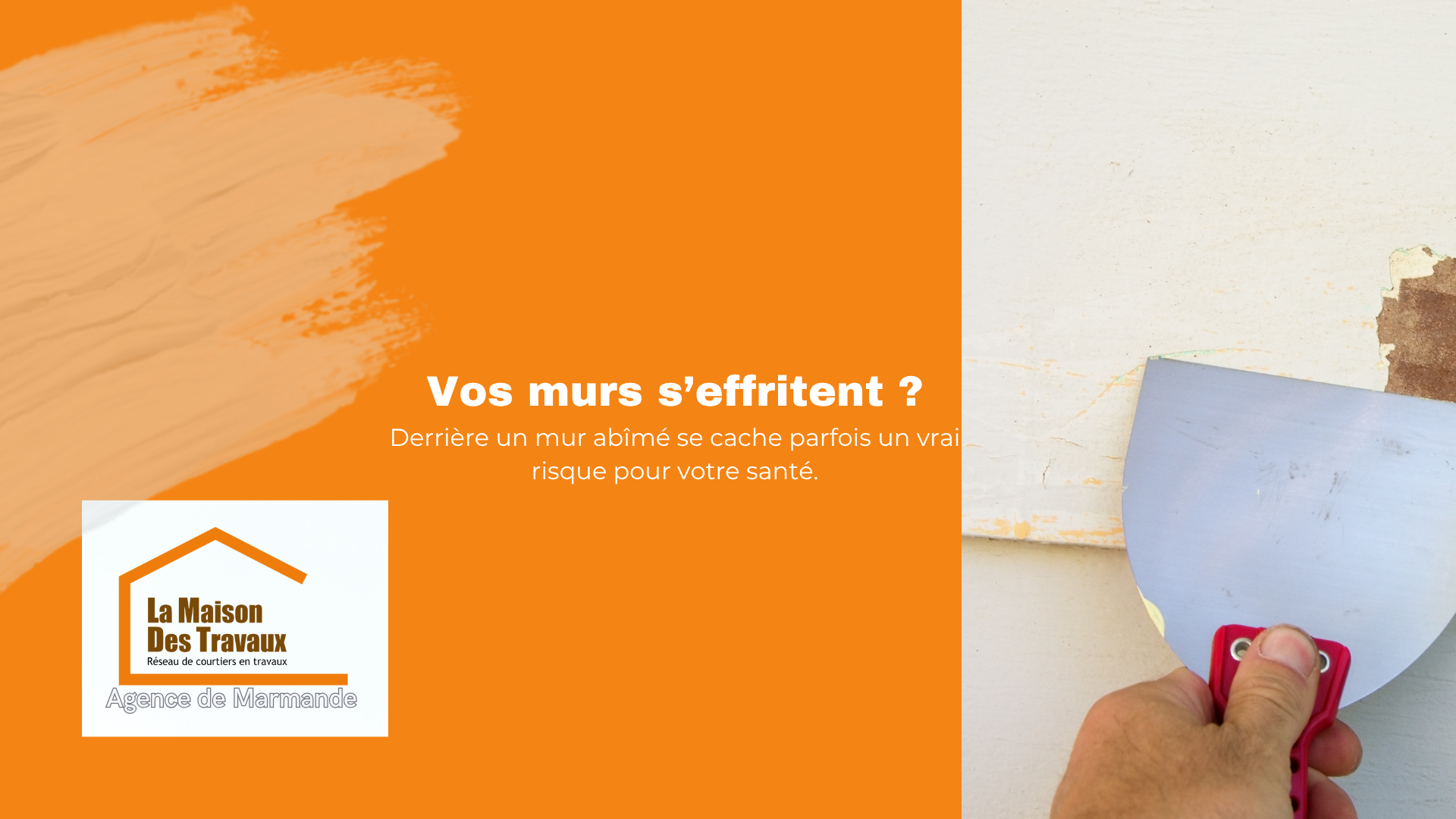 Vos murs s’effritent ? Derrière un mur abîmé se cache parfois un vrai risque pour votre santé.